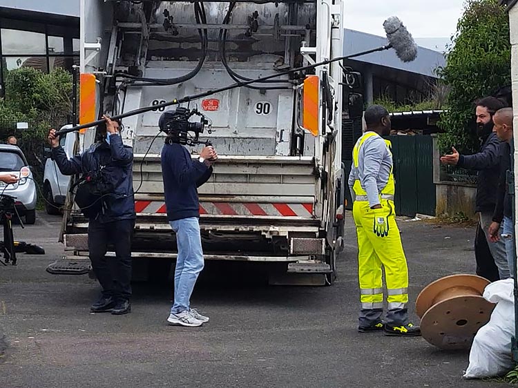 location de camion benne pour cinéma